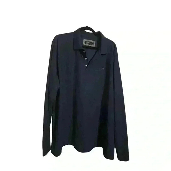 Crown and Ivy Men's Navy Long Sleeve Polo Shirt Size XXL 2XL - Picture 1 of 2